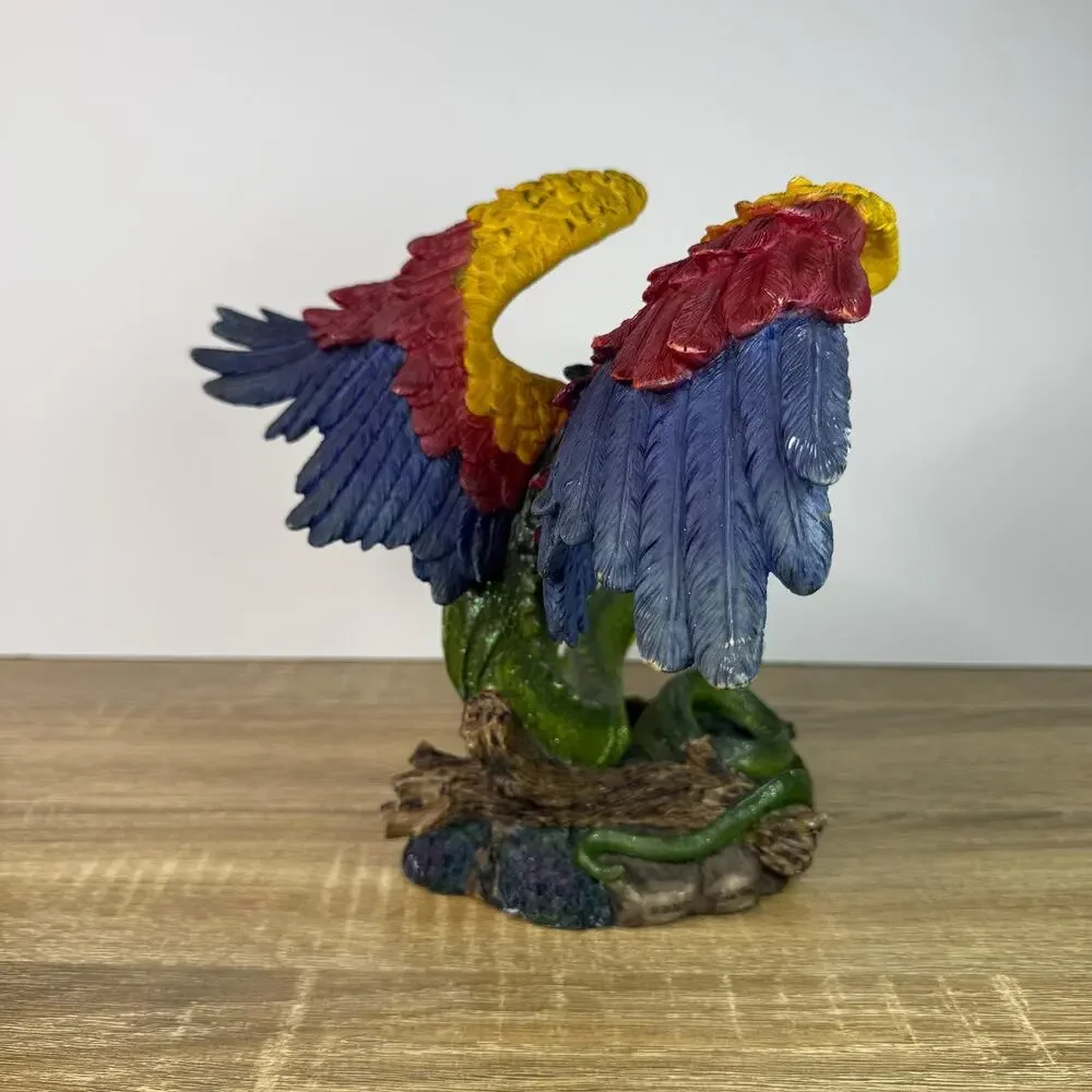 Vintage Dragon Figure Colorful Mythical Creature